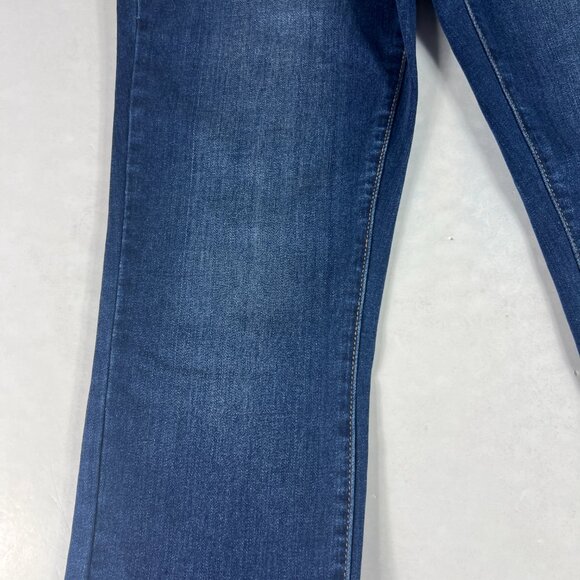 Judy Blue Jean Women 28x25* Crop Flare Skinny Mid Rise Blue Stretch Denim Tag 28 - Picture 4 of 16